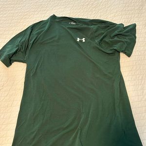Under armour small green heat gear shirt